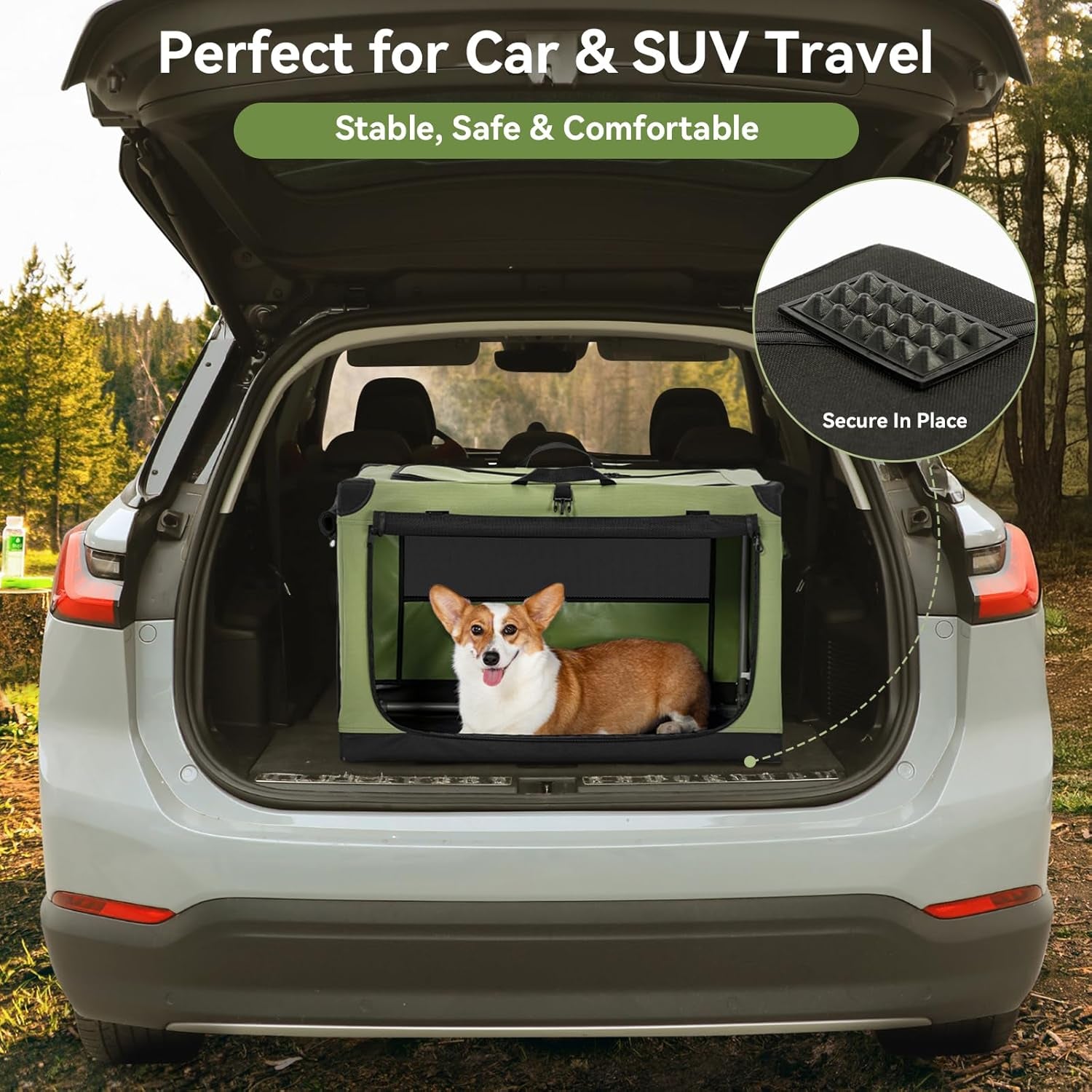 Portable Soft Collapsible Dog Crate for Indoor and Outdoor Soft-Sided Crate